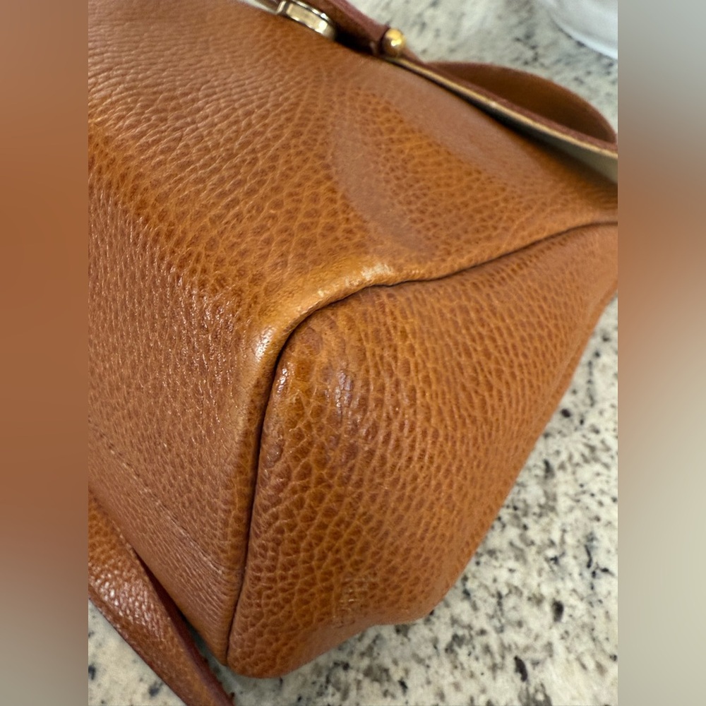 Vintage Furla Leather Purse Bag Tote Shoulder Handbag Removable Strap Classic - Picture 7 of 12